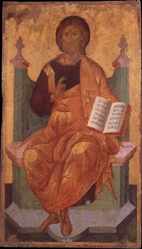 unknow artist Angelos,Christ Pantocrator Enthroned